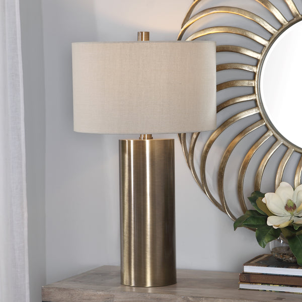 Lighting Taria Brushed Brass Table Lamp 
