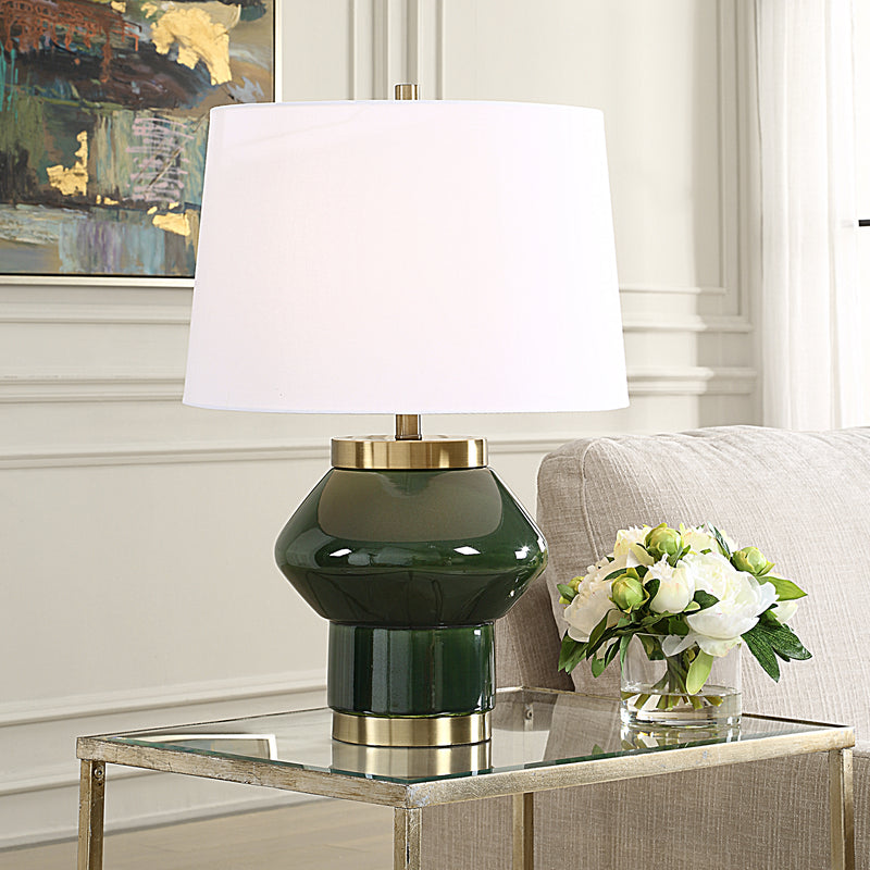 Lighting Tayson Jade Green Table Lamp 