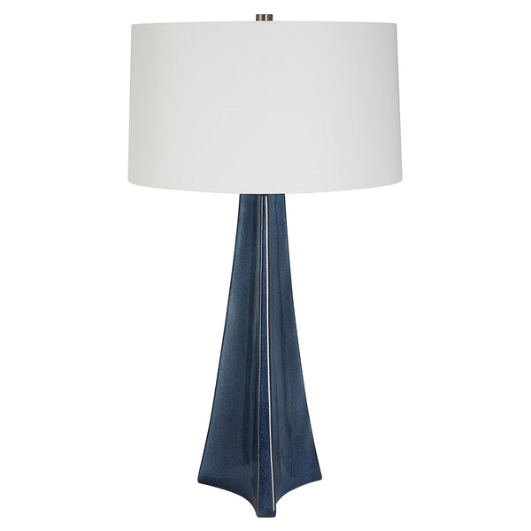 Lighting Teramo Scalloped Ceramic Table Lamp 