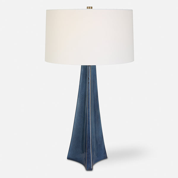 Lighting Teramo Scalloped Ceramic Table Lamp 
