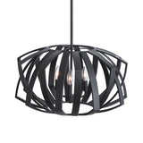Lighting Thales Black Geometric 3 Light Pendant 