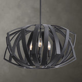 Lighting Thales Black Geometric 3 Light Pendant 