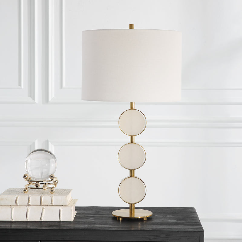 Lighting Three Rings Contemporary Table Lamp 