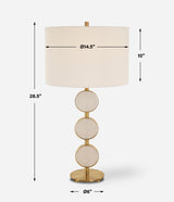 Lighting Three Rings Contemporary Table Lamp 