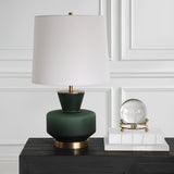 Lighting Trentino Dark Emerald Green Table Lamp 