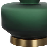 Lighting Trentino Dark Emerald Green Table Lamp 
