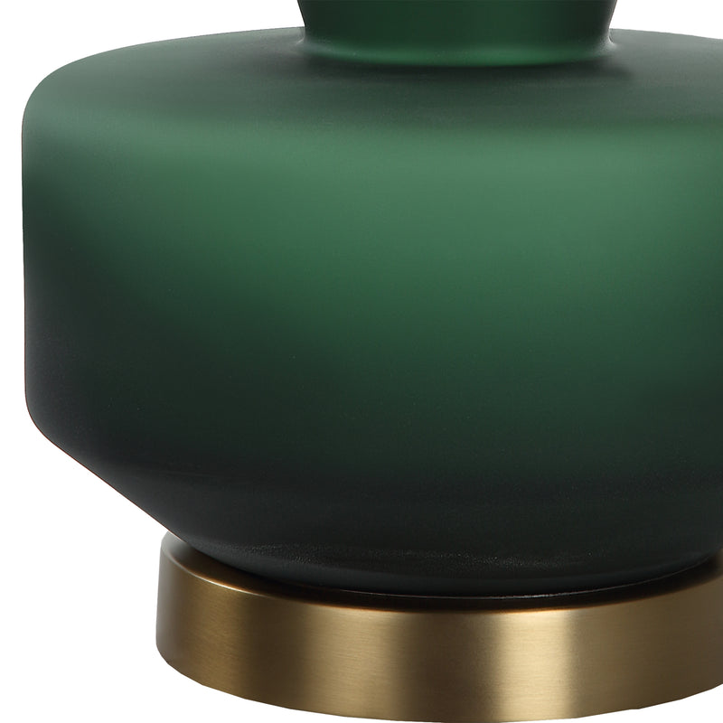 Lighting Trentino Dark Emerald Green Table Lamp 
