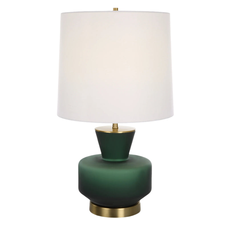 Lighting Trentino Dark Emerald Green Table Lamp 