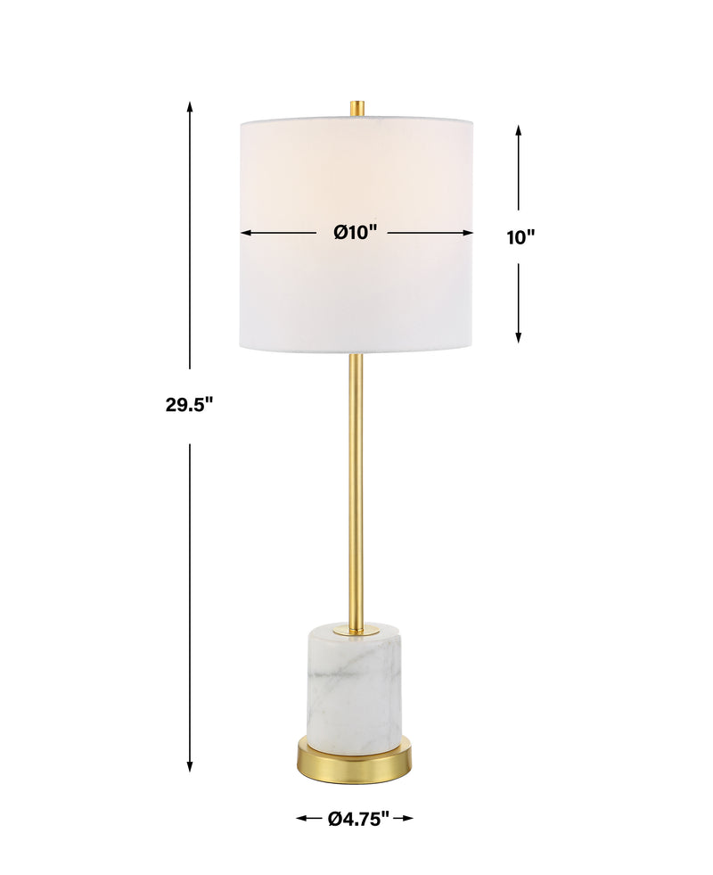 Lighting Turret Gold Buffet Lamp 