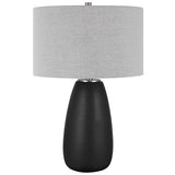 Lighting Twilight Satin Black Table Lamp 
