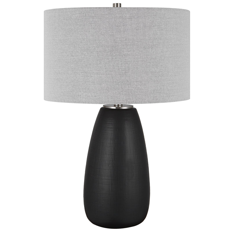 Lighting Twilight Satin Black Table Lamp 