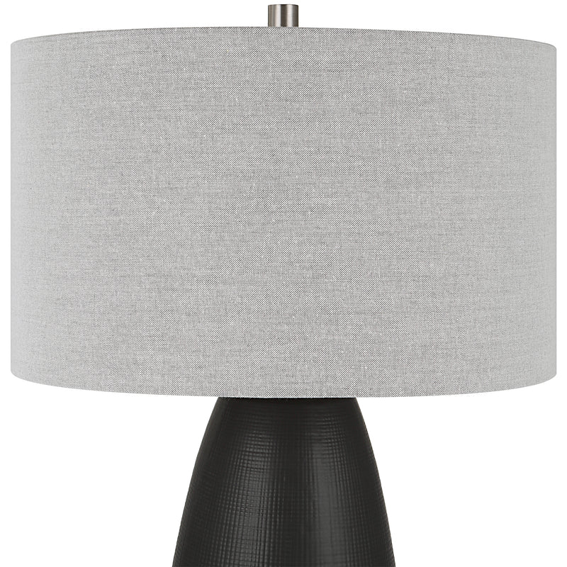 Lighting Twilight Satin Black Table Lamp 