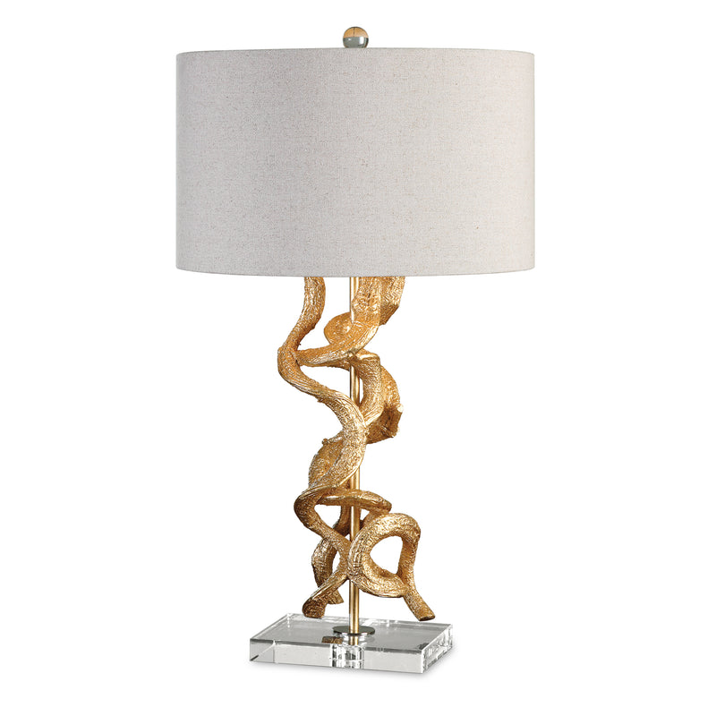 Lighting Twisted Vines Gold Table Lamp 
