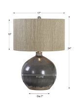 Lighting Vardenis Gray Ceramic Lamp 