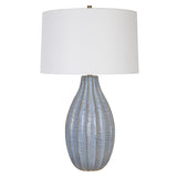 Lighting Veston Blue Glaze Table Lamp 
