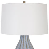 Lighting Veston Blue Glaze Table Lamp 