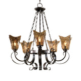 Lighting Vetraio 5Lt Oil Rubbed Bronze Chandelier 