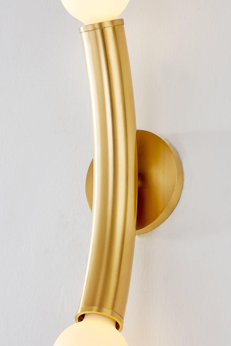 Lighting - Wall Sconce Allegra 2 Light Wall Sconce // Aged Brass 