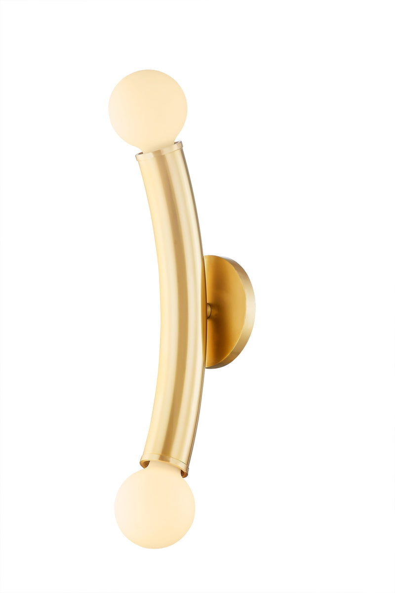 Lighting - Wall Sconce Allegra 2 Light Wall Sconce // Aged Brass 