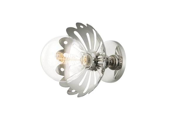 Lighting - Wall Sconce Alyssa 1 Light Wall Sconce // Polished Nickel 