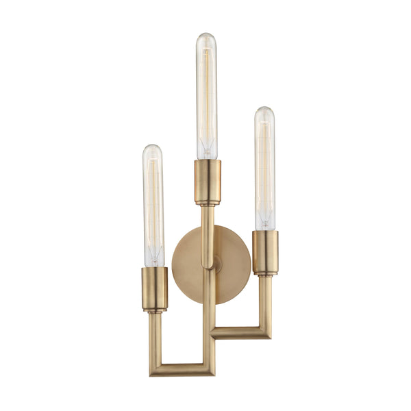 Lighting - Wall Sconce Angler 3 Light Wall Sconce // Aged Brass 