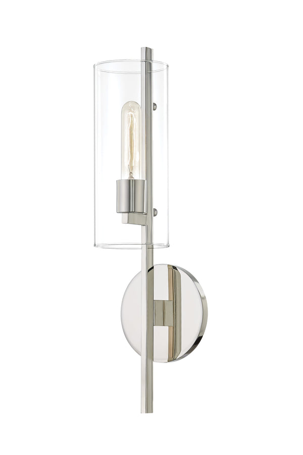 Lighting - Wall Sconce Ariel 1 Light Wall Sconce // Polished Nickel 