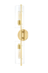 Lighting - Wall Sconce Ariel 2 Light Wall Sconce // Aged Brass 