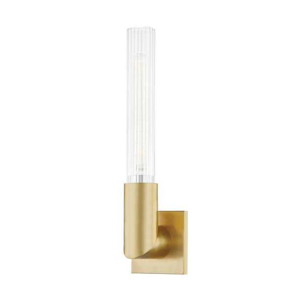 Lighting - Wall Sconce Asher 1 Light Wall Sconce // Aged Brass 