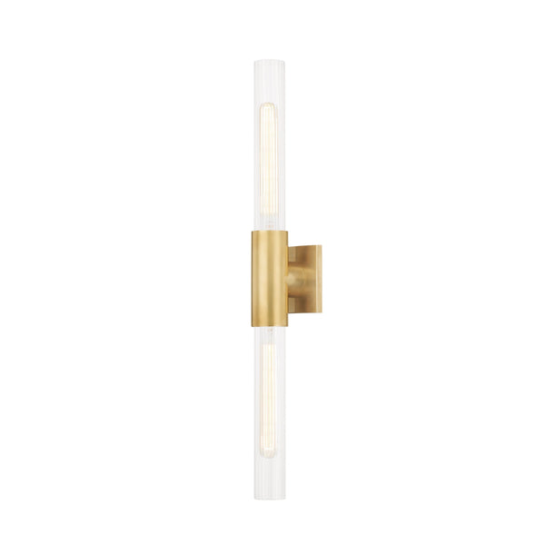 Lighting - Wall Sconce Asher 2 Light Wall Sconce // Aged Brass 