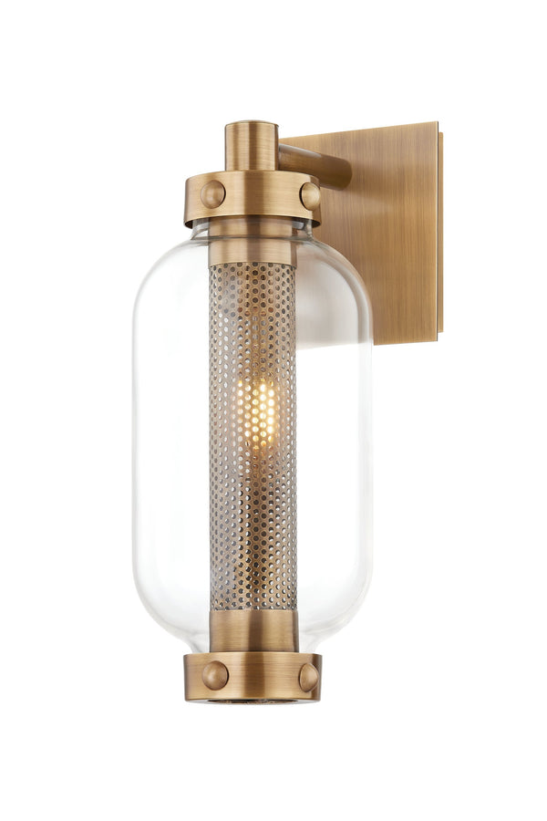 Lighting - Wall Sconce Atwater 1 Light Exterior Wall Sconce // Patina Brass 