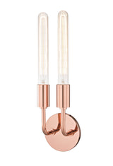 Lighting - Wall Sconce Ava 2 Light Wall Sconce // Polished Copper 