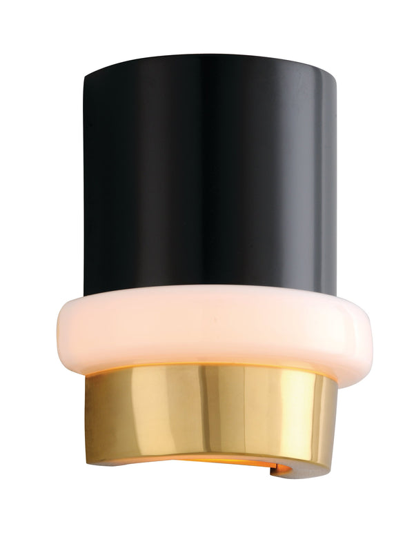Lighting - Wall Sconce Beckenham 1lt Wall Sconce // Vintage Polished Brass and Black // Small 