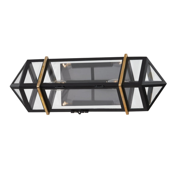 Lighting - Wall Sconce Bedford Hills 2 Light Wall Sconce // Aged Brass & Black 