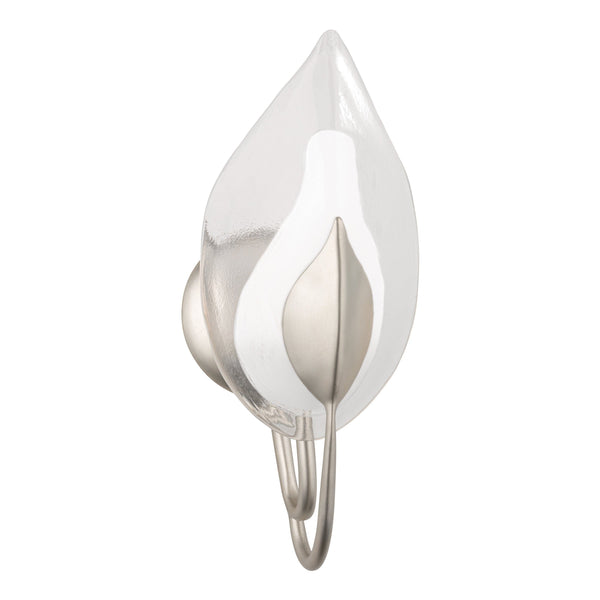 Lighting - Wall Sconce Blossom 1 Light Wall Sconce // Silver Leaf 