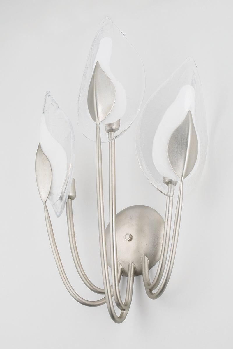 Lighting - Wall Sconce Blossom 3 Light Wall Sconce // Silver Leaf 