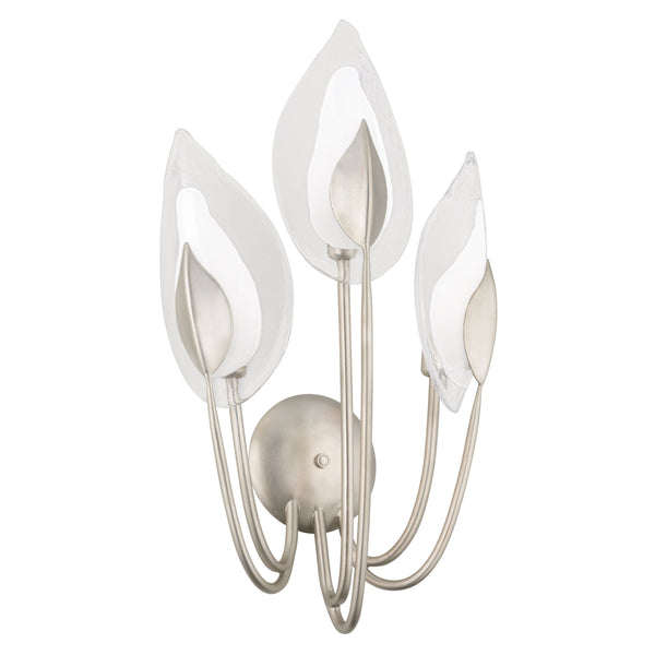 Lighting - Wall Sconce Blossom 3 Light Wall Sconce // Silver Leaf 