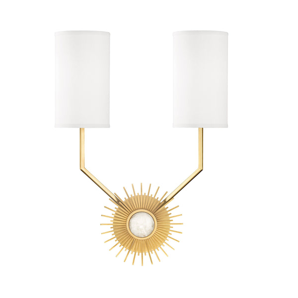 Lighting - Wall Sconce Borland 2 Light Wall Sconce // Aged Brass 