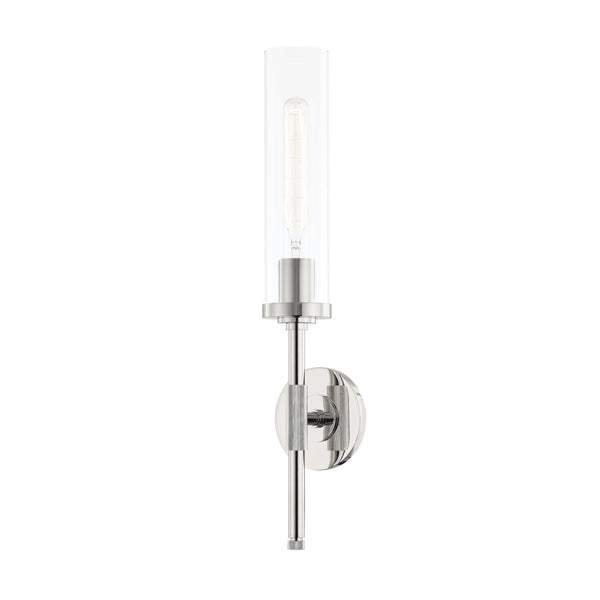 Lighting - Wall Sconce Bowery 1 Light Wall Sconce // Polished Nickel // Small 