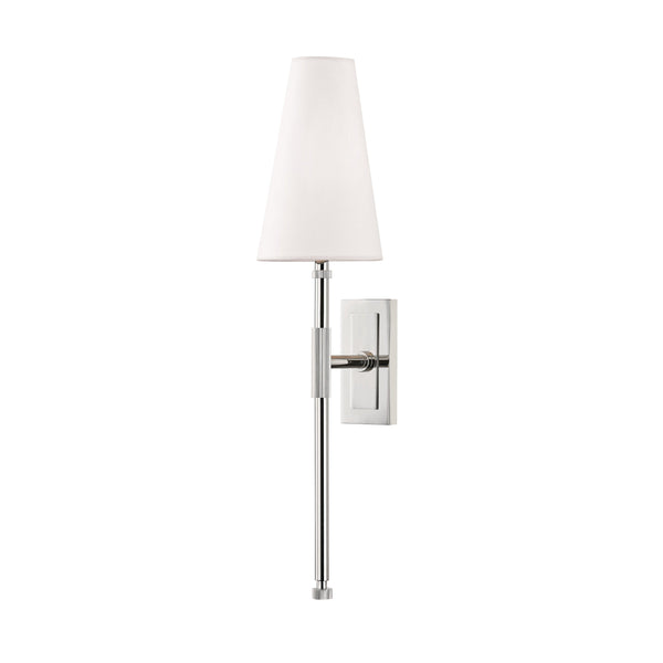 Lighting - Wall Sconce Bowery 1 Light Wall Sconce // Polished Nickel // Large 