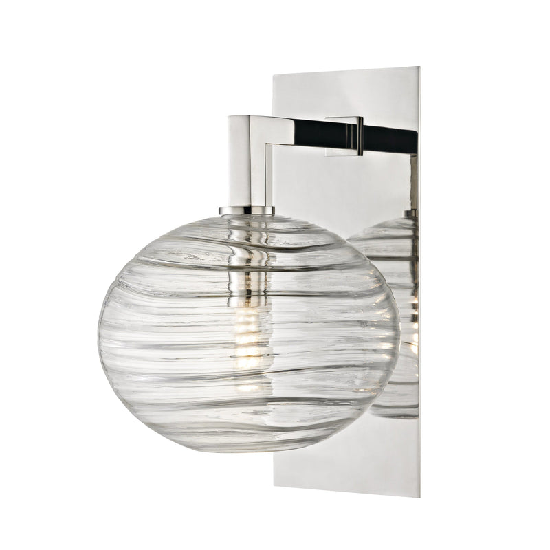 Lighting - Wall Sconce Breton 1 Light Wall Sconce // Polished Nickel 