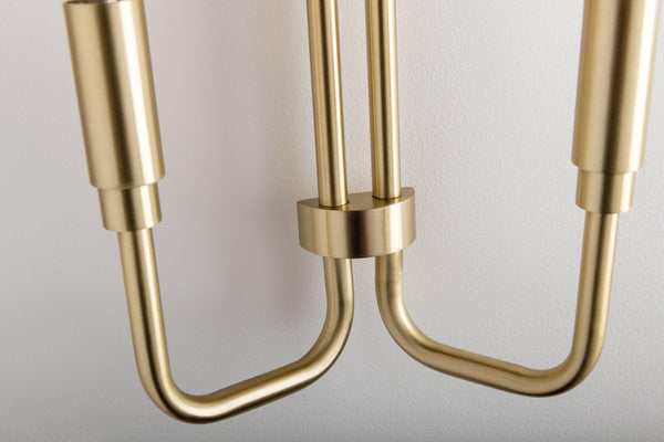 Lighting - Wall Sconce Brigitte 2 Light Wall Sconce // Aged Brass 