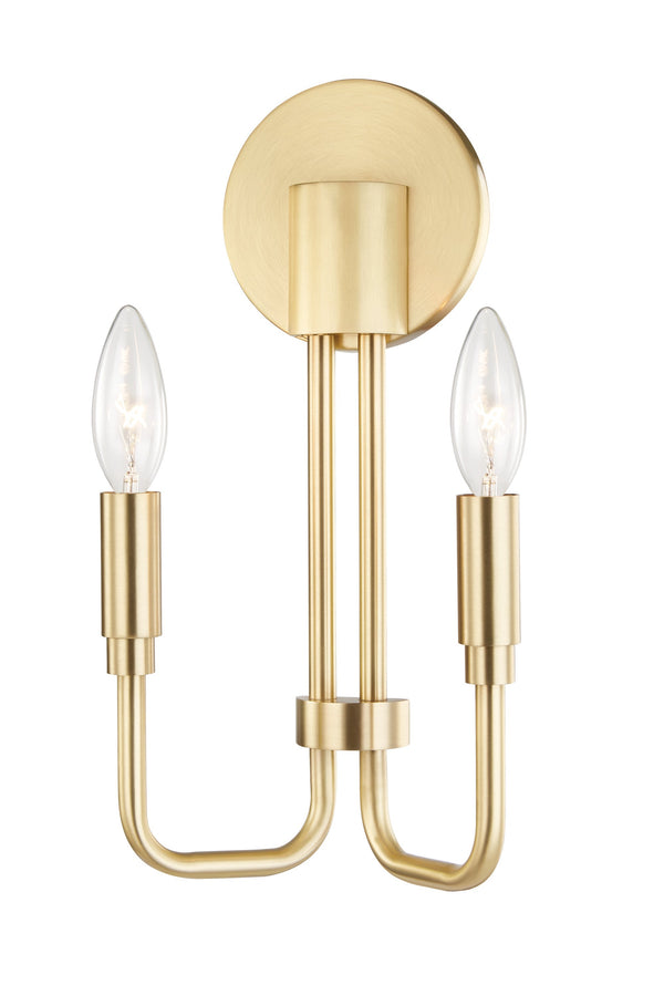 Lighting - Wall Sconce Brigitte 2 Light Wall Sconce // Aged Brass 