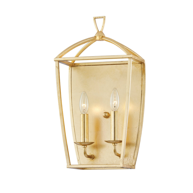 Lighting - Wall Sconce Bryant 2 Light Wall Sconce // Gold Leaf 