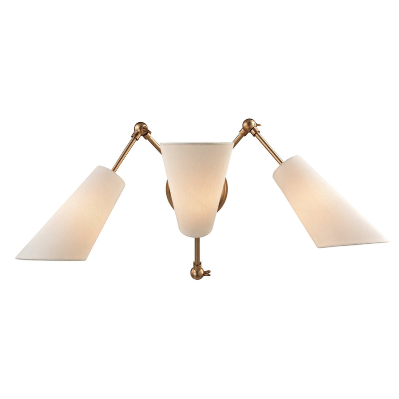 Lighting - Wall Sconce Buckingham 3 Light Wall Sconce // Aged Brass 