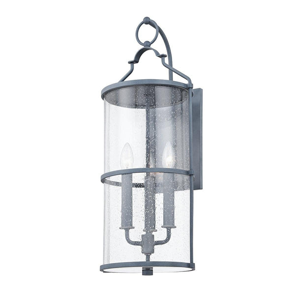 Lighting - Wall Sconce Burbank 3 Light Large Exterior Wall Sconce // Weathered Zinc 