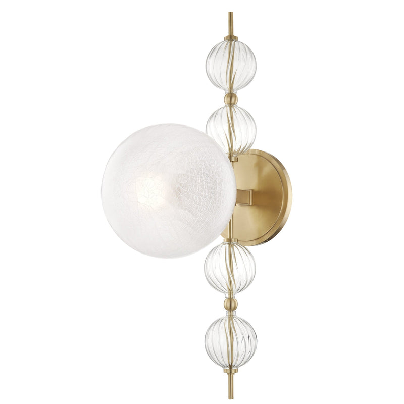 Lighting - Wall Sconce Calypso 1 Light Wall Sconce // Aged Brass 