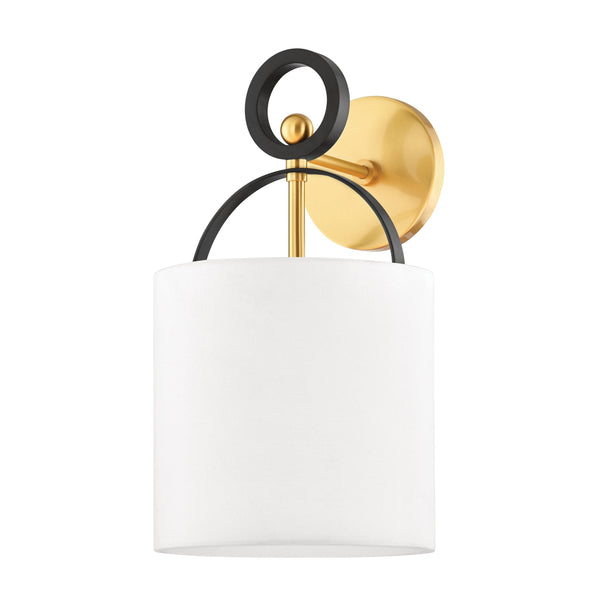 Lighting - Wall Sconce Campbell Hall 1 Light Wall Sconce // Aged Brass & Black Brass Combo 