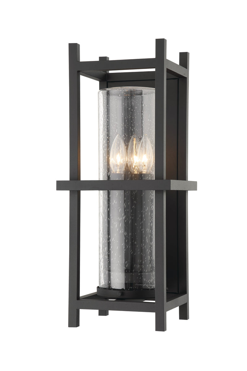 Lighting - Wall Sconce Carlo 3 Light Medium Exterior Wall Sconce // Textured Black 