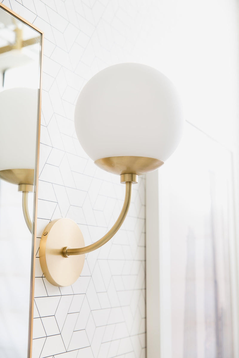 Lighting - Wall Sconce Carrie 1 Light Wall Sconce // Aged Brass 