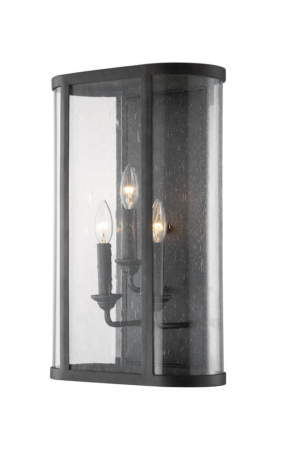 Lighting - Wall Sconce Chace 3 Light Large Exterior Wall Sconce // Forged Iron 